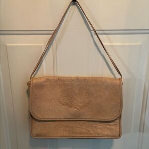 Vintage Carlos Falchi Tan Leather Purse
